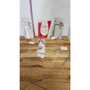 Lot of Vintage circular knitting needles